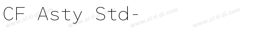 CF Asty Std字体转换 CF Asty Std字体转换